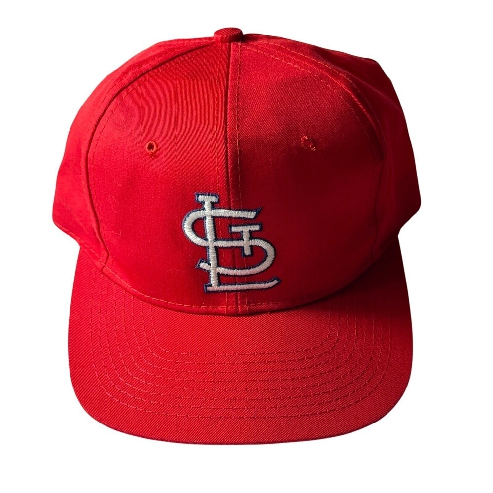 Vintage St. Louis Cardinals Eds Red West MLB Snapback Baseball Cap Hat